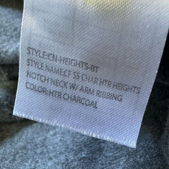 Cotton + Flow Grey Short Sleeve T-Shirt Button Front Size 2XL Cotton Polyester - Picture 9 of 12